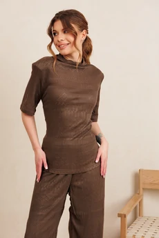 Джемпер 6505 коричневый Amori