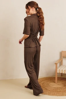 Брюки 5304 коричневый Amori