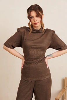 Джемпер 6505 коричневый Amori