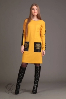 Платье 9132 горчица Amori