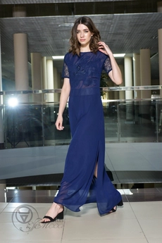 Платье 9373 темно-синий Amori