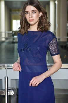 Платье 9373 темно-синий Amori