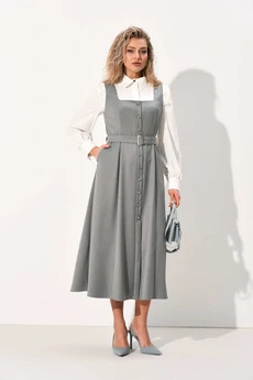 Сарафан+блузка 1064-1 серый AMUAR