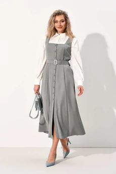 Сарафан+блузка 1064-1 серый AMUAR