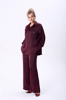 Костюм брючный 1089 винный AMUAR