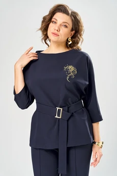 Блузка 5049-25 синий ANDINA CITY