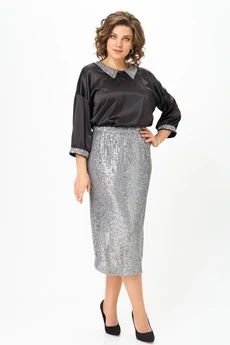 Юбка 1023-25 серый ANDINA CITY