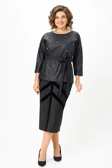 Юбка 1024-25 черный ANDINA CITY