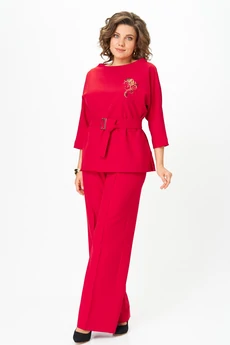 Блузка 5049-25 красный ANDINA CITY