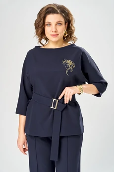 Блузка 5049-25 синий ANDINA CITY