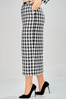 Юбка 1026-26 черный + белый ANDINA CITY