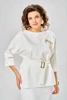 Блузка 5049-25 молоко ANDINA CITY