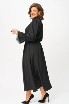 Платье 8039-25 черный в горох ANDINA CITY