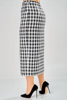 Юбка 1026-26 черный + белый ANDINA CITY