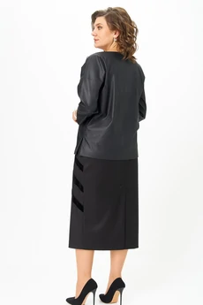 Блузка 5048-25 черный ANDINA CITY