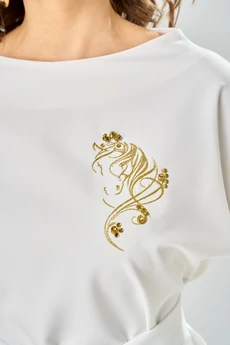 Блузка 5049-25 молоко ANDINA CITY