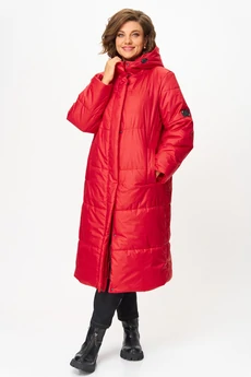 Пальто 7013-24 красный ANDINA CITY