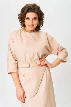 Платье 8034 бежевый ANDINA CITY