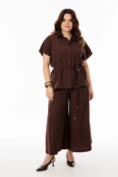 Костюм брючный 61111-1 коричневый ANIDEN