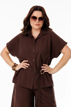 Костюм брючный 61111-1 коричневый ANIDEN