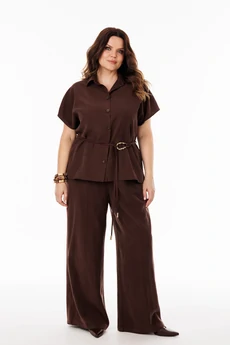 Костюм брючный 61113-1 коричневый ANIDEN