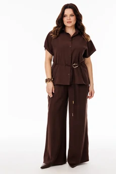 Костюм брючный 61113-1 коричневый ANIDEN