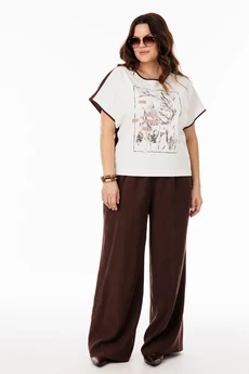 Костюм брючный 61114-1 коричневый ANIDEN