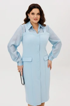Платье 715-3 голубой ANIDEN