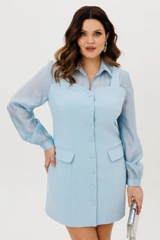 Платье 718-2 голубой ANIDEN