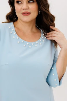 Платье 719-3 голубой ANIDEN