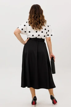 Платье 721-3 черно-белый ANIDEN