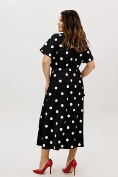 Платье 721-4 черно-белый ANIDEN