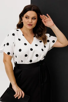 Платье 721-5 черно-белый ANIDEN