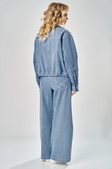 Костюм брючный 1001 голубой ARTELLA