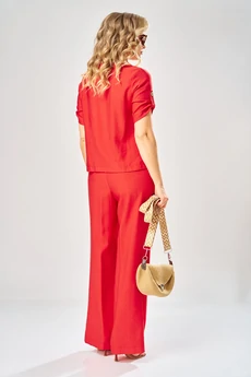 Костюм брючный 1004 красный ARTELLA