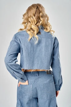 Костюм брючный 1005 голубой ARTELLA