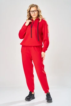 Костюм брючный 1006 красный ARTELLA