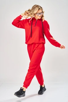 Костюм брючный 1006 красный ARTELLA