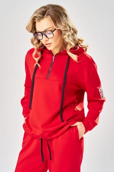 Костюм брючный 1006 красный ARTELLA