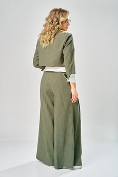 Костюм брючный 1012 хаки в белую полоску ARTELLA