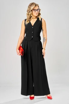 Костюм брючный + манжеты 1028 черный ARTELLA