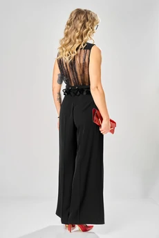 Костюм брючный + манжеты 1028 черный ARTELLA