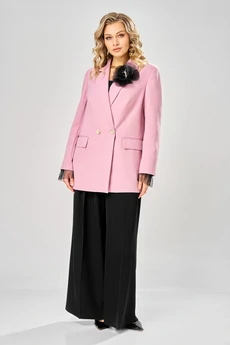 Костюм брючный + манжеты 1047 палевая роза + черный ARTELLA