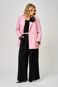 Костюм брючный + манжеты 1047 палевая роза + черный ARTELLA