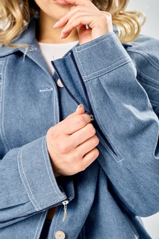 Костюм с юбкой 1049 голубой ARTELLA