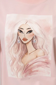 Футболка 1134 розовый ATELERO