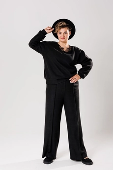 Джемпер 004 черный AVA fashion