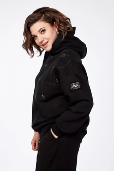 Джемпер 027 черный AVA fashion