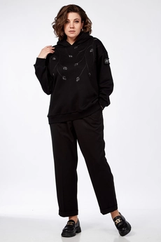Джемпер 027 черный AVA fashion