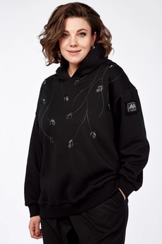 Джемпер 027 черный AVA fashion